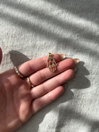 Diamond Hamsa Charm