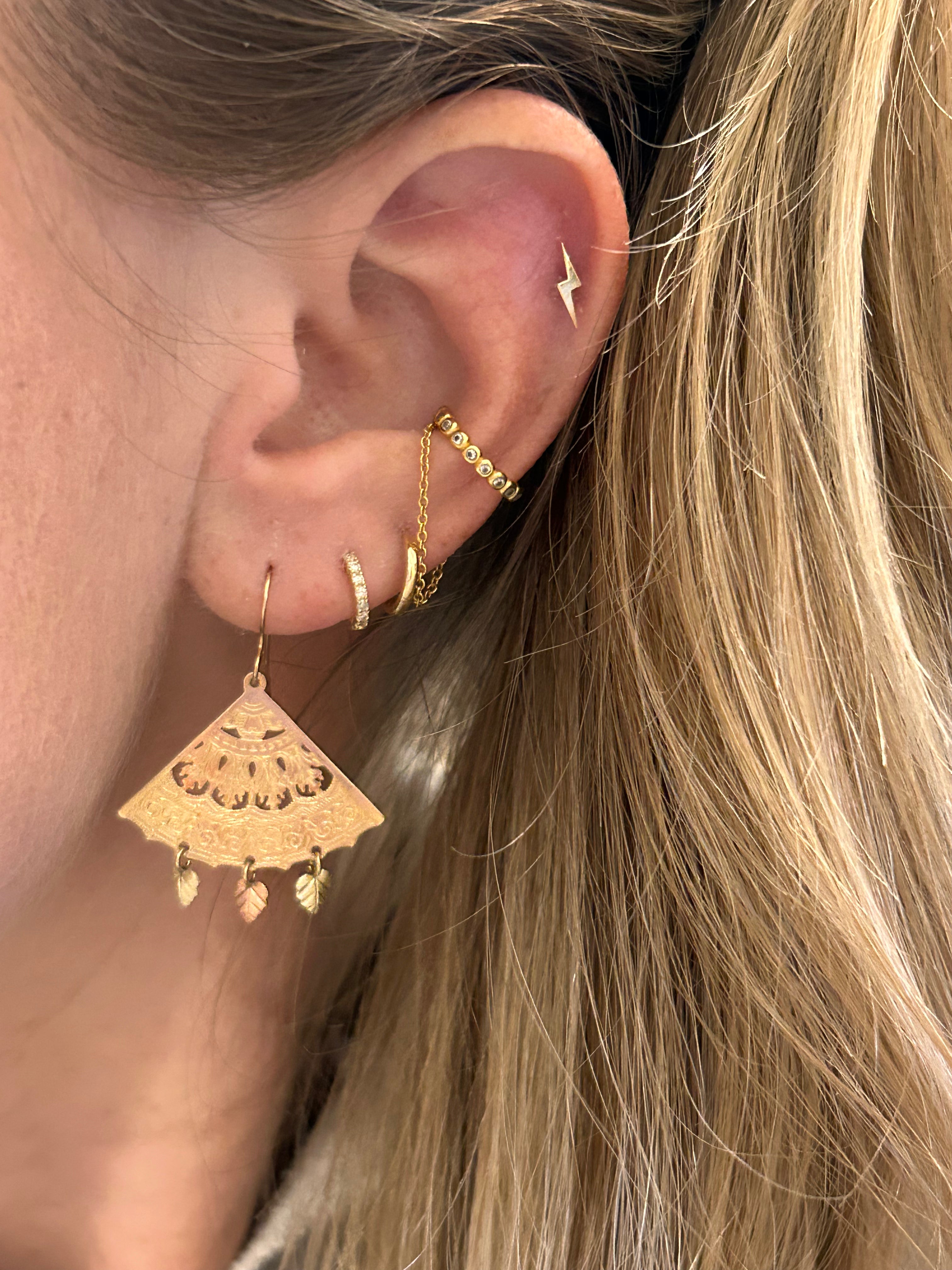 Ornate Fan Earrings
