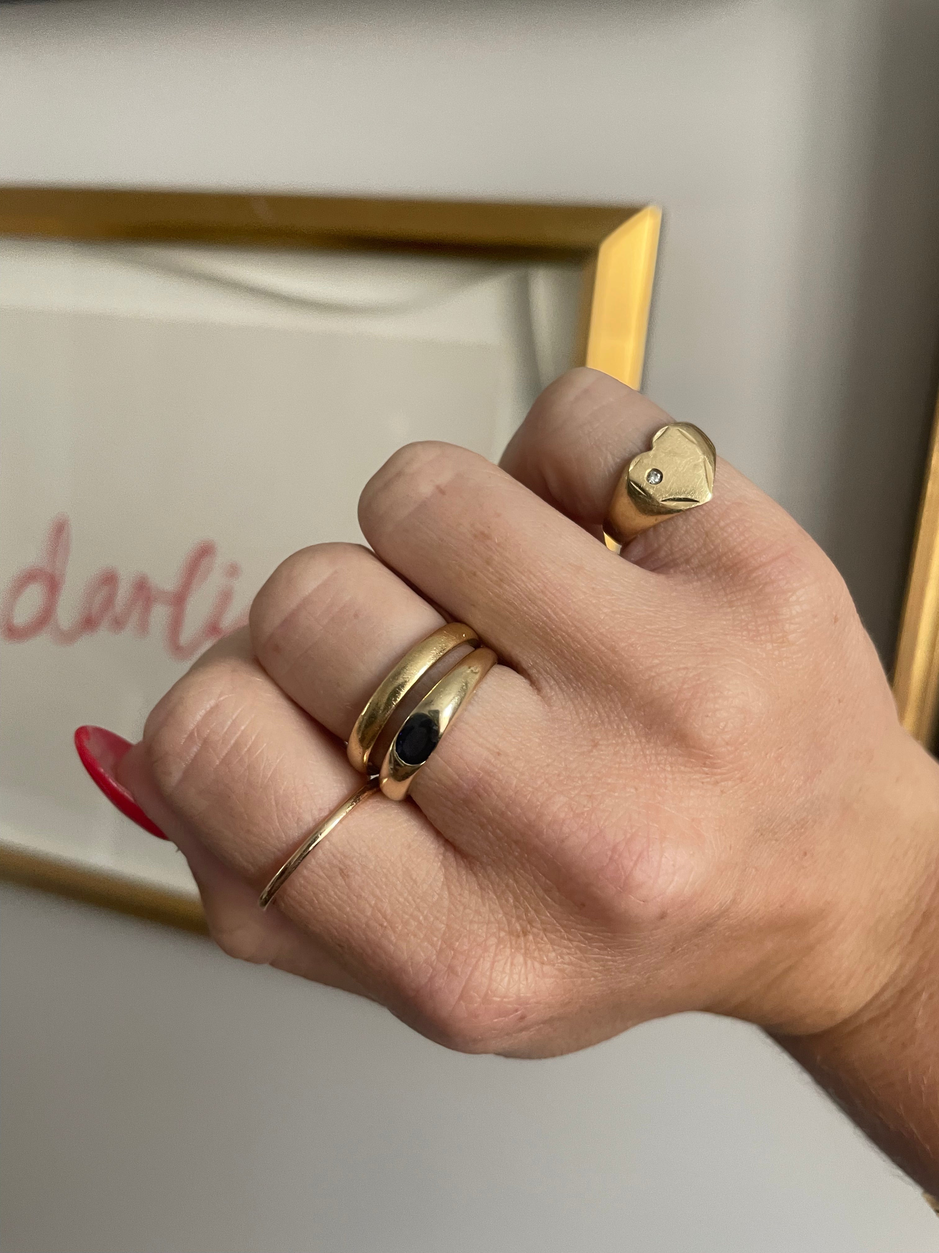 Diamond Pinky Ring