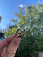 18k Saucer Puffy Band