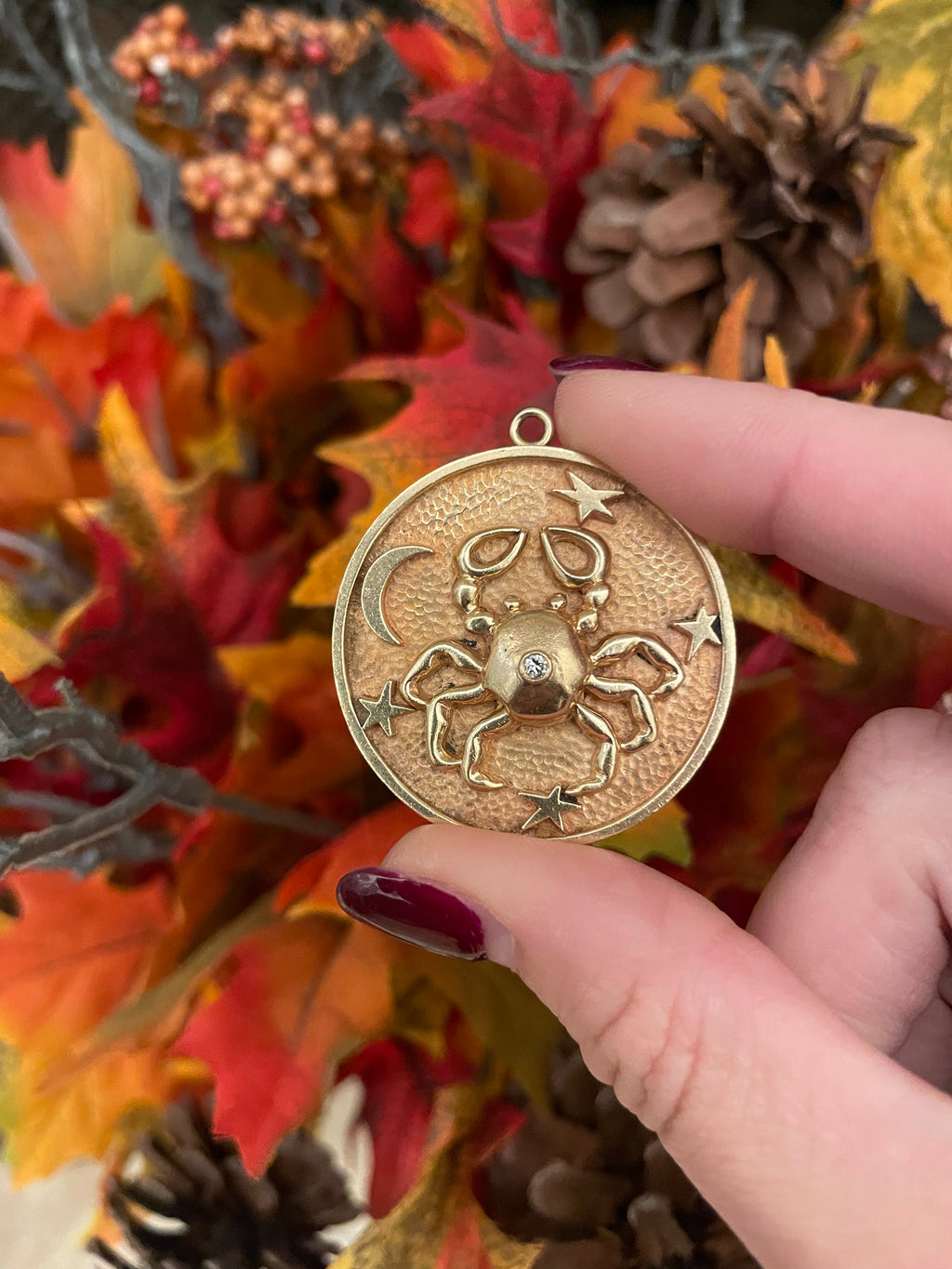 Vintage Cancer Pendant