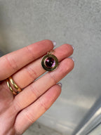 Amethyst Disk Pendant