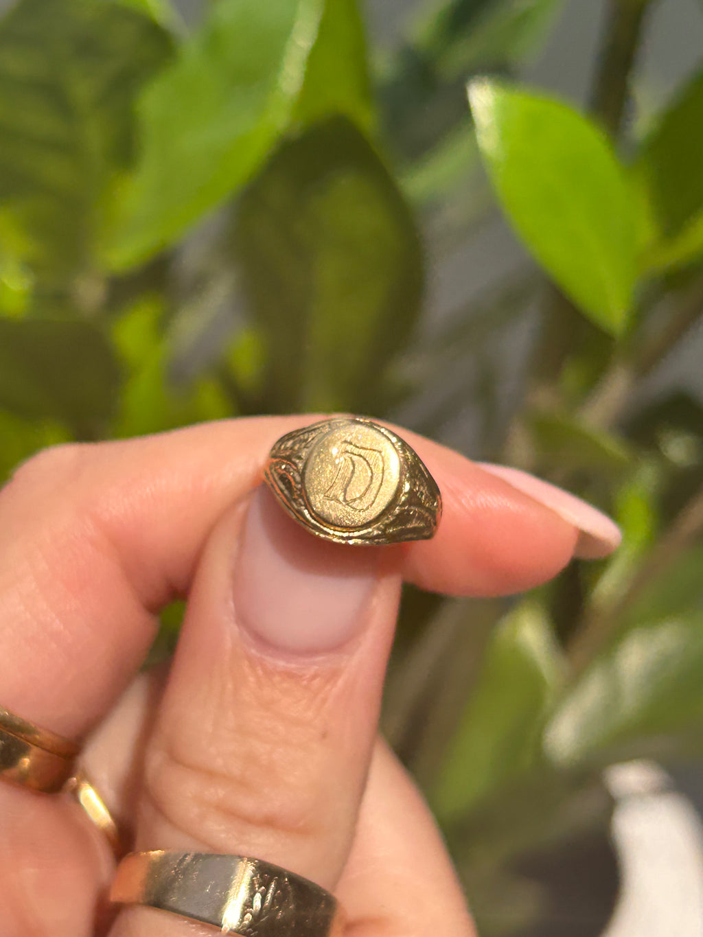 D Signet Ring
