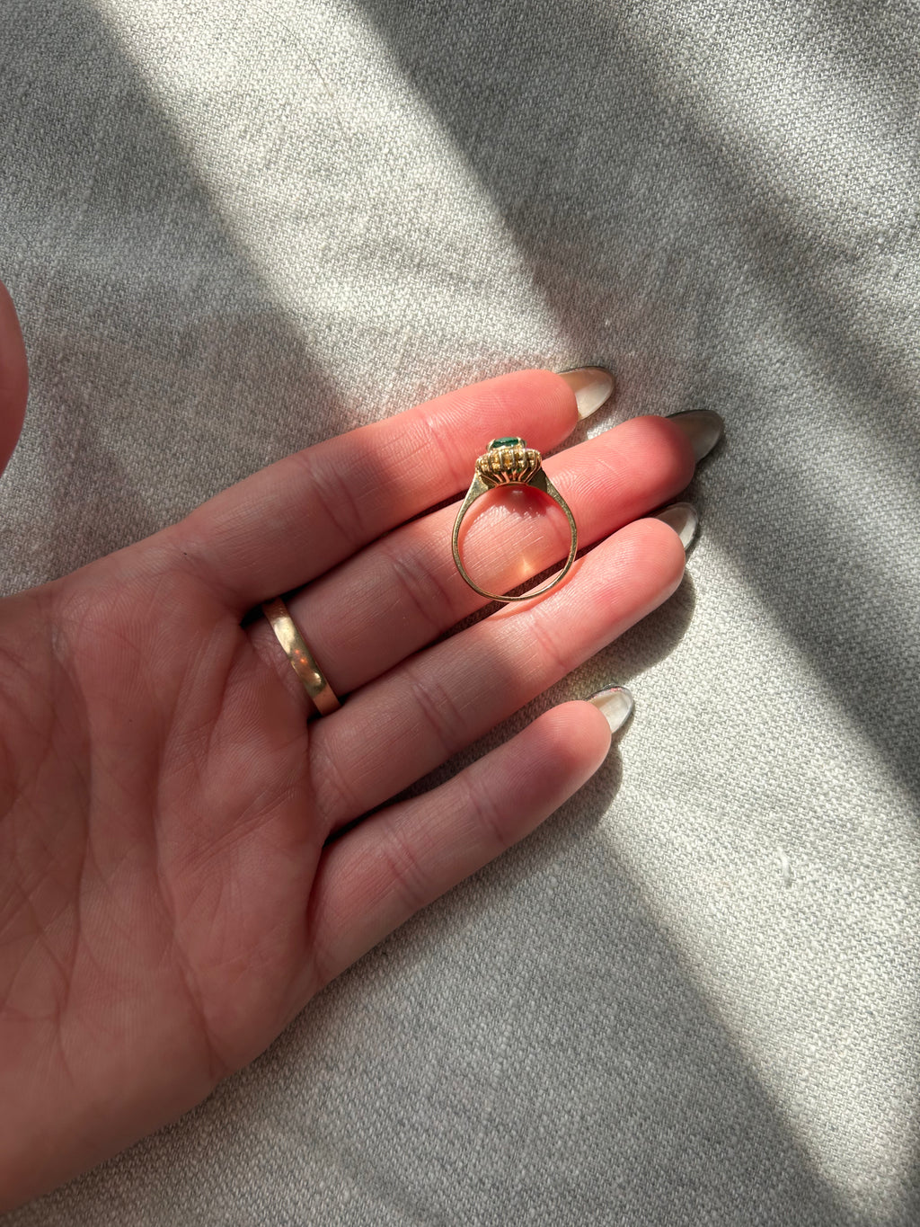 Emerald Diamond Ring