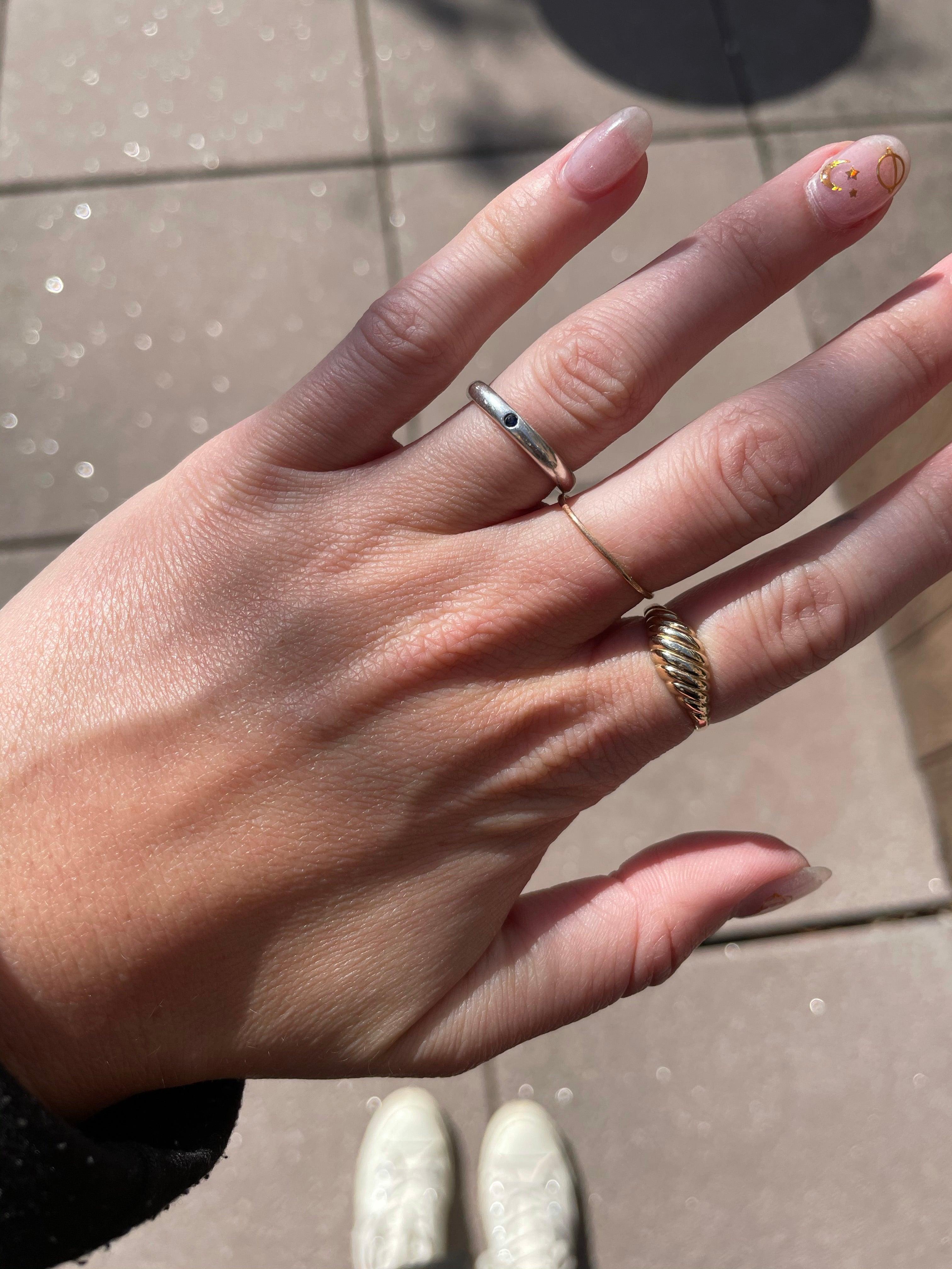 Tiffany & Co. sterling silver ruby ring