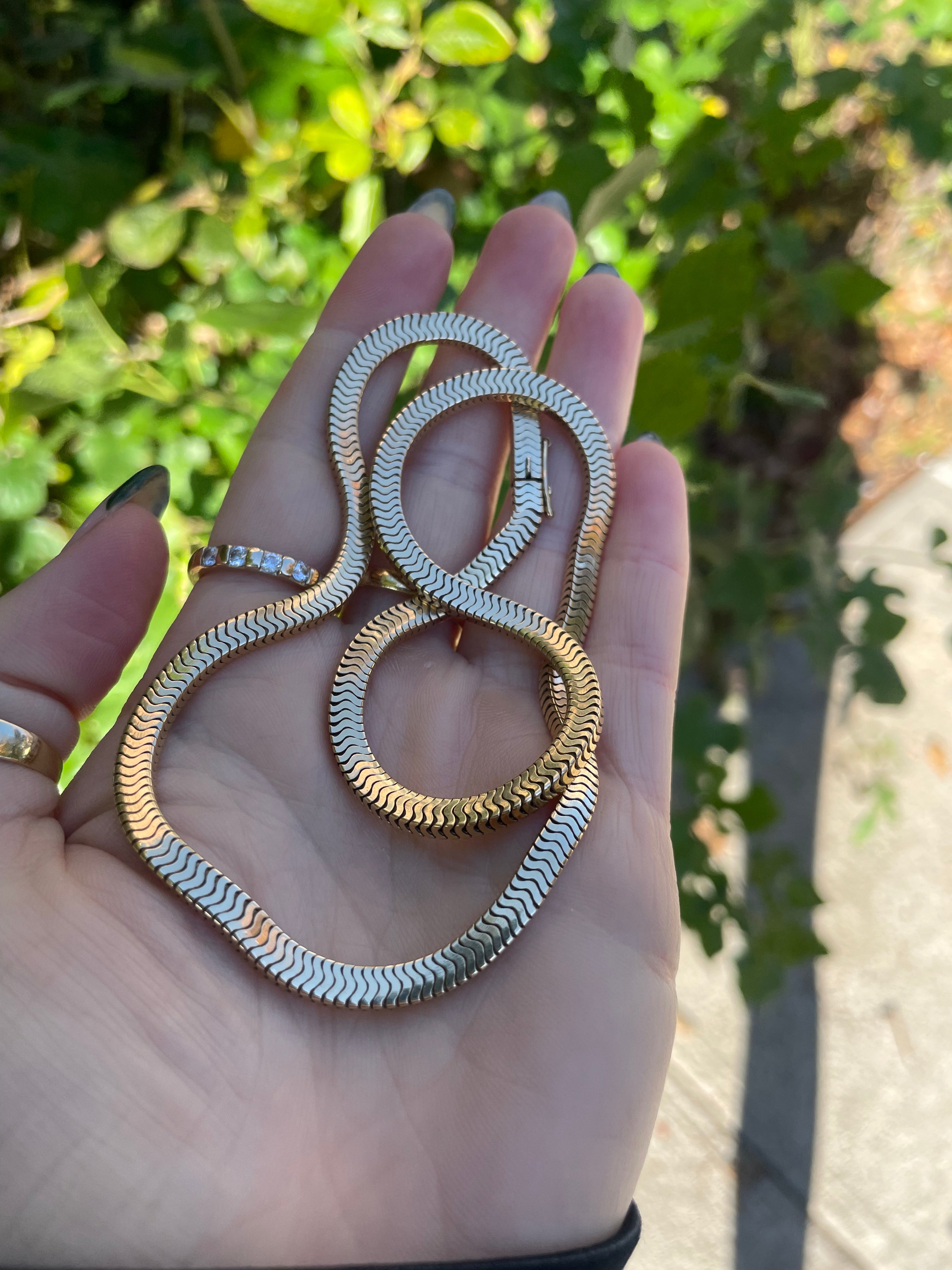 Vintage Square Snake Chain
