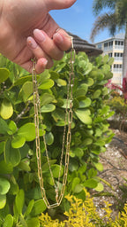 Chunky paperclip chain