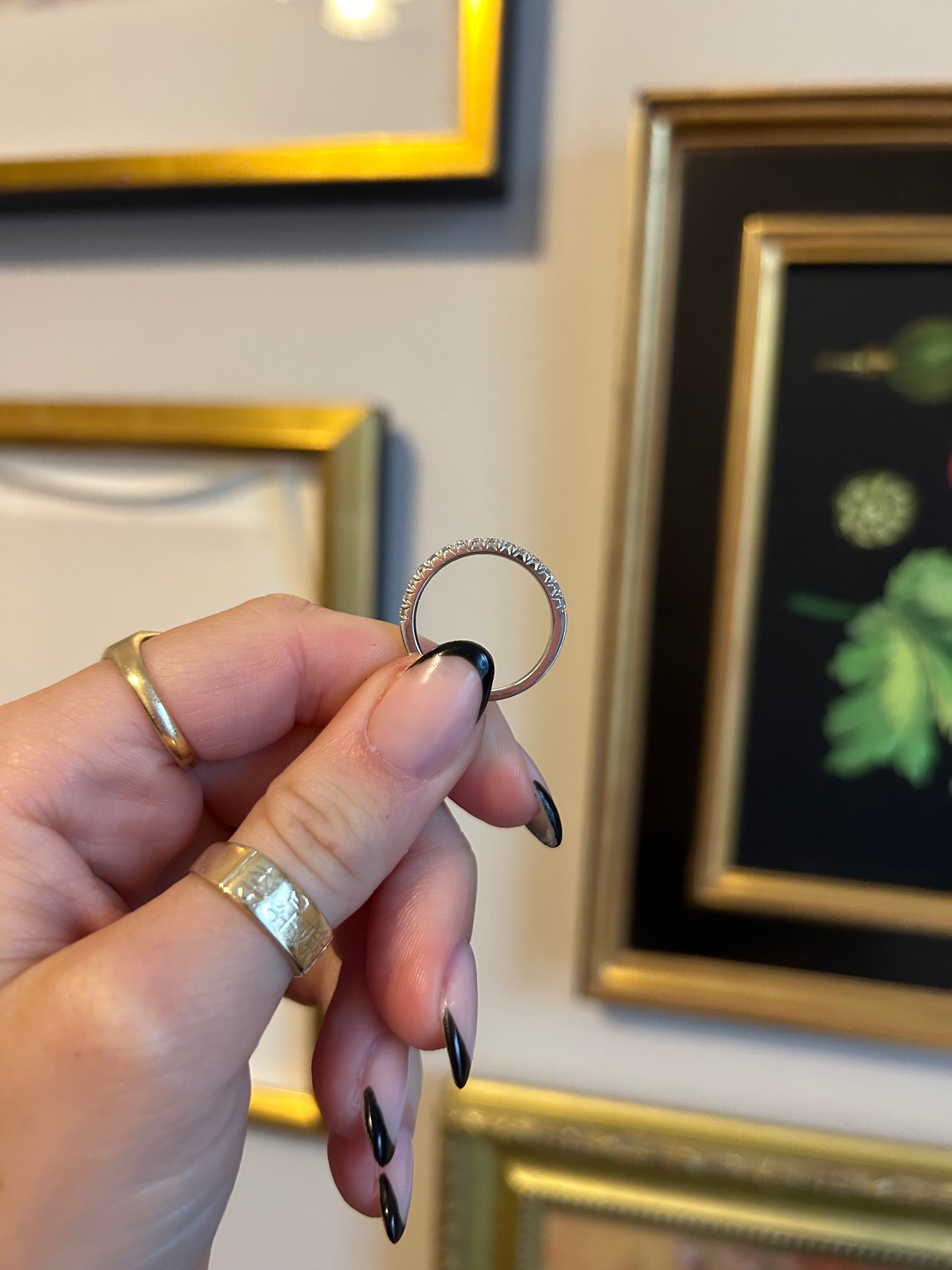 Half Eternity Diamond Band