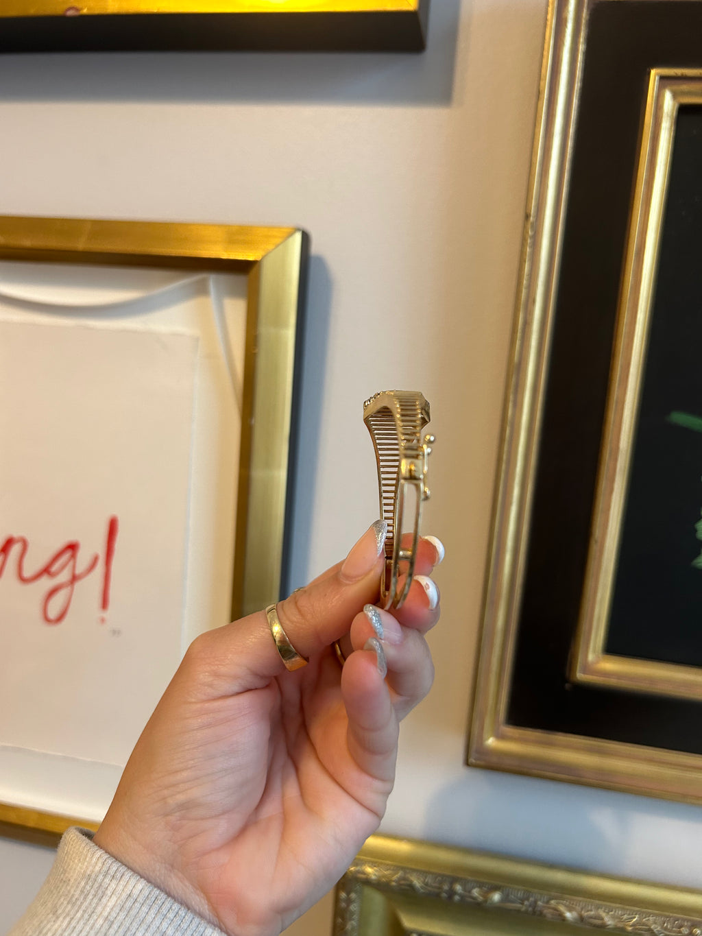 Amethyst Diamond Bangle