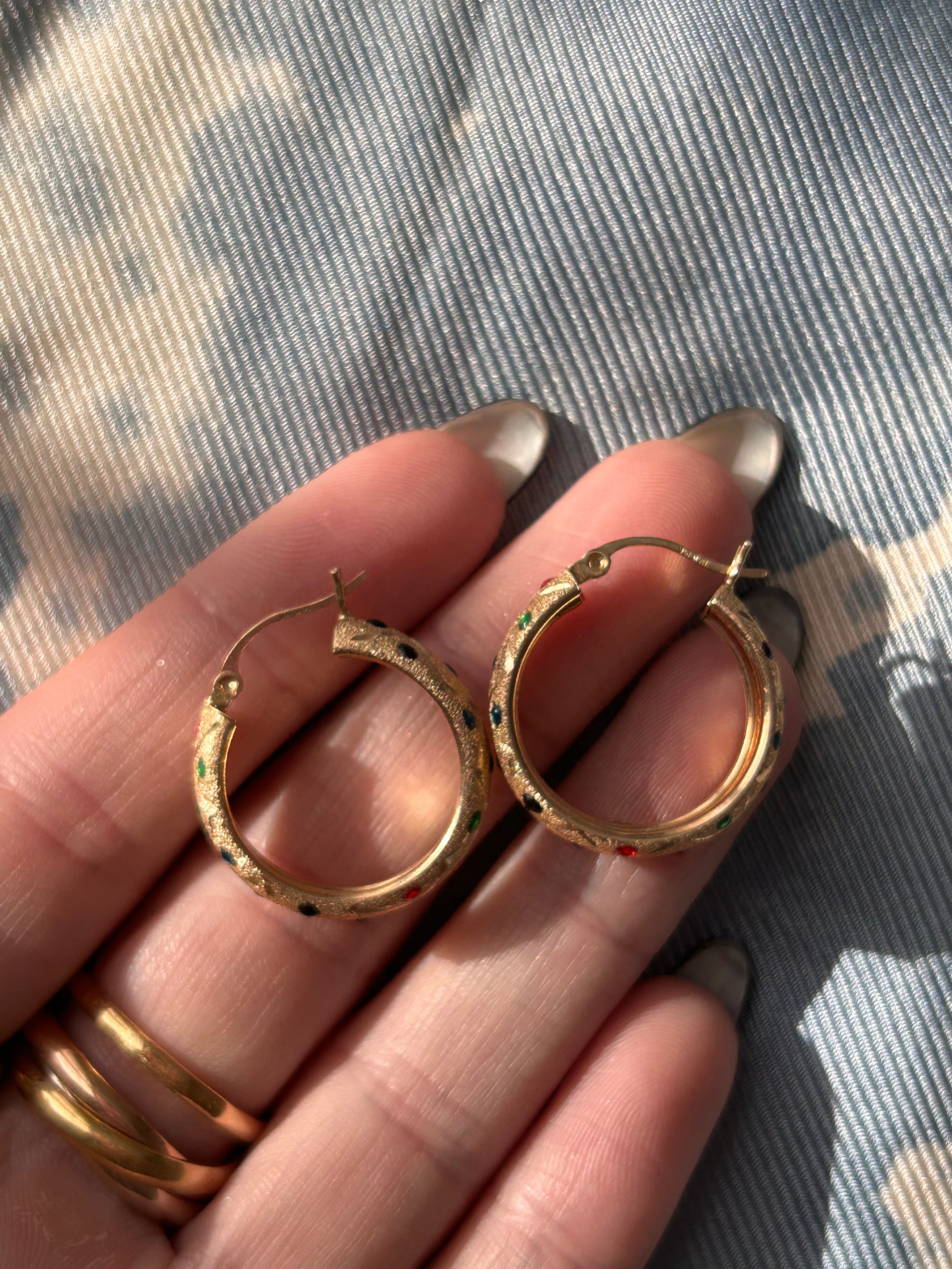 Rainbow Disco hoops