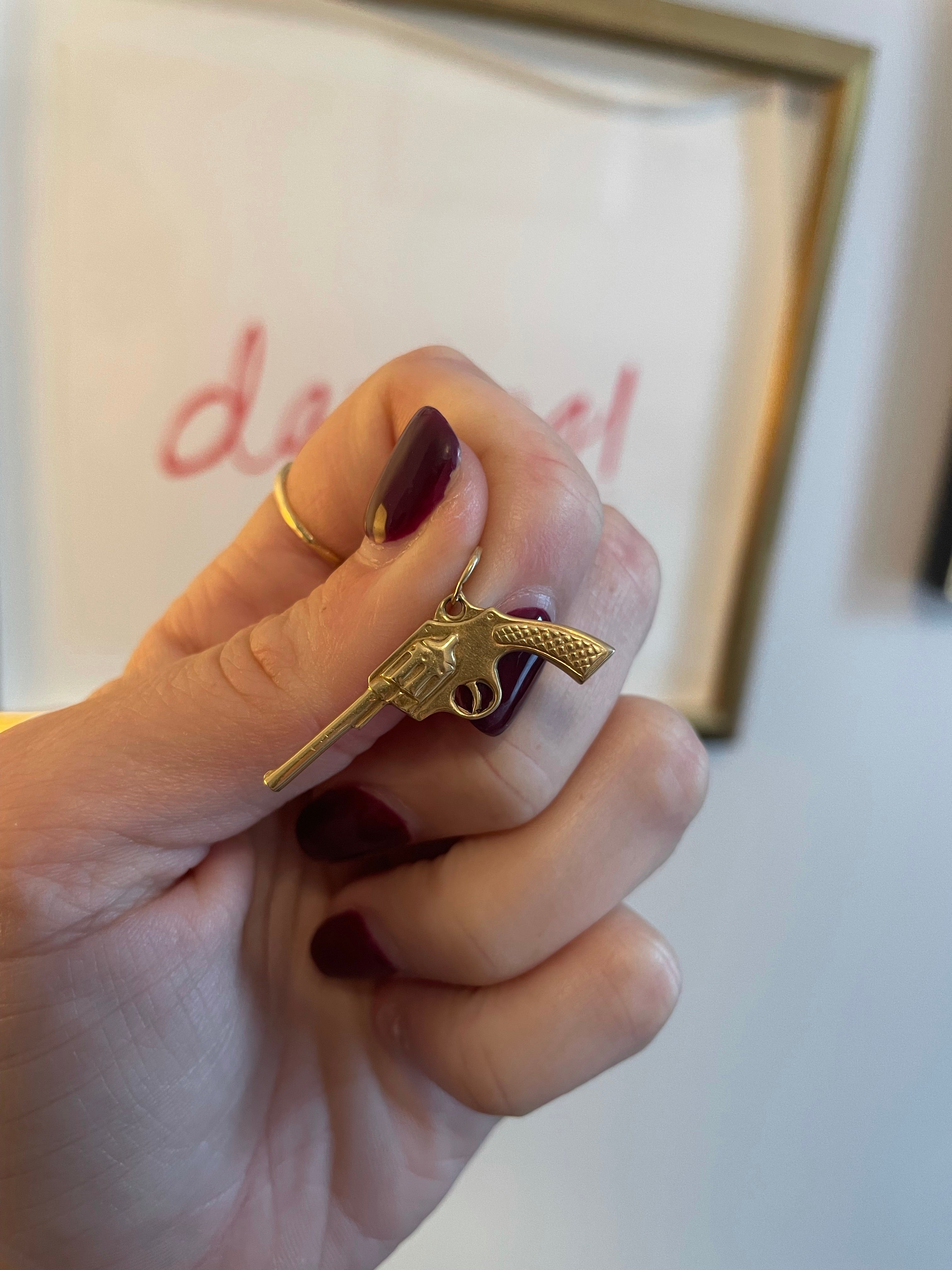 Vintage Pistol Charm