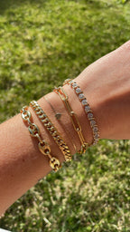 Paperclip chain bracelet