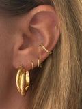 Double Twist Chunky Hoops