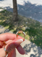 Mother of Pearl Ruby Heart Ring