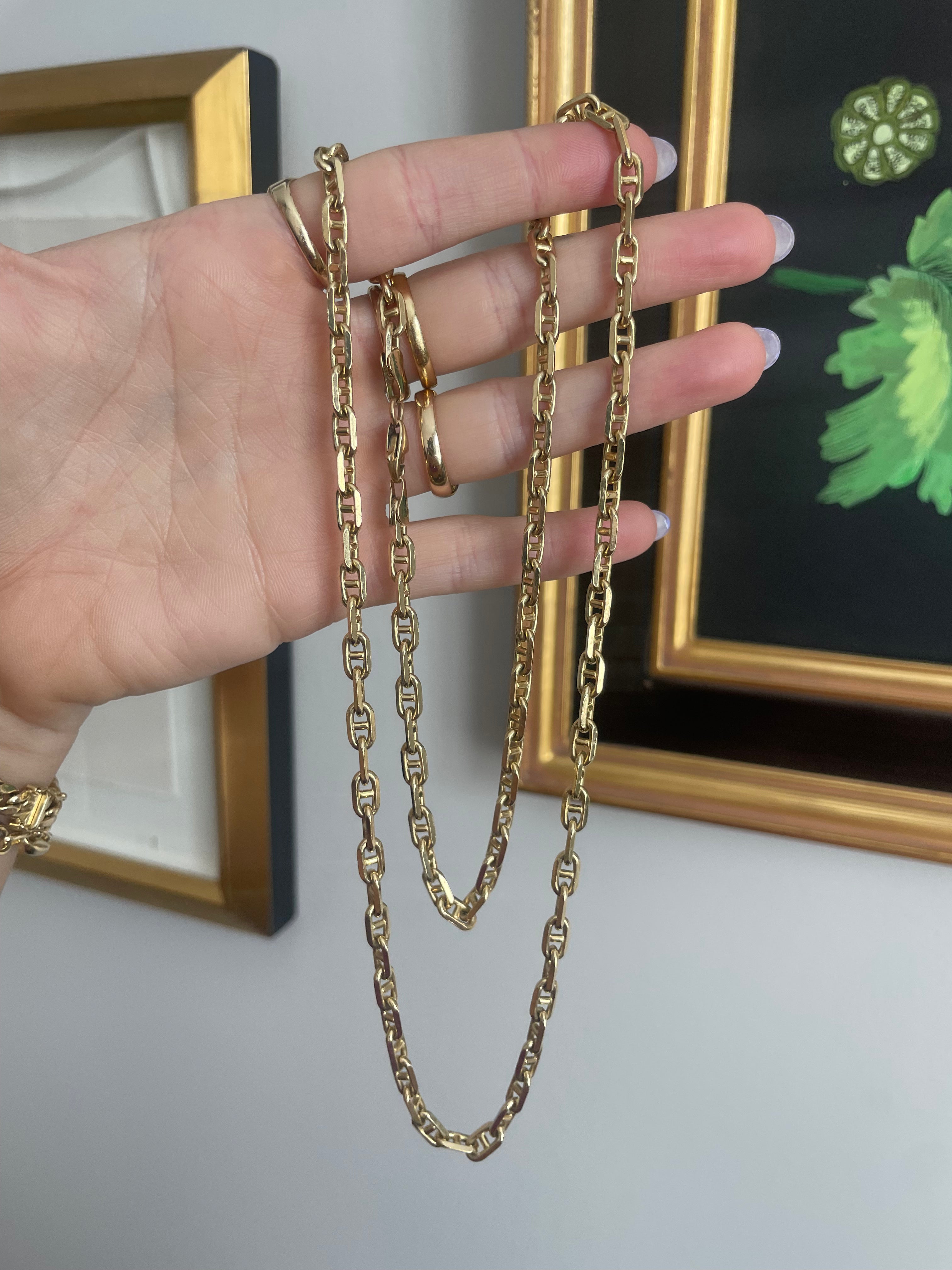 Vintage Solid Marina Chain