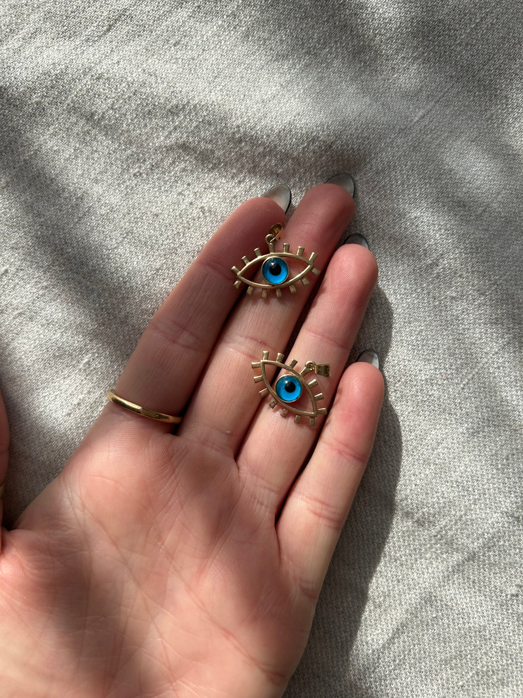 Flat Evil Eye Charm