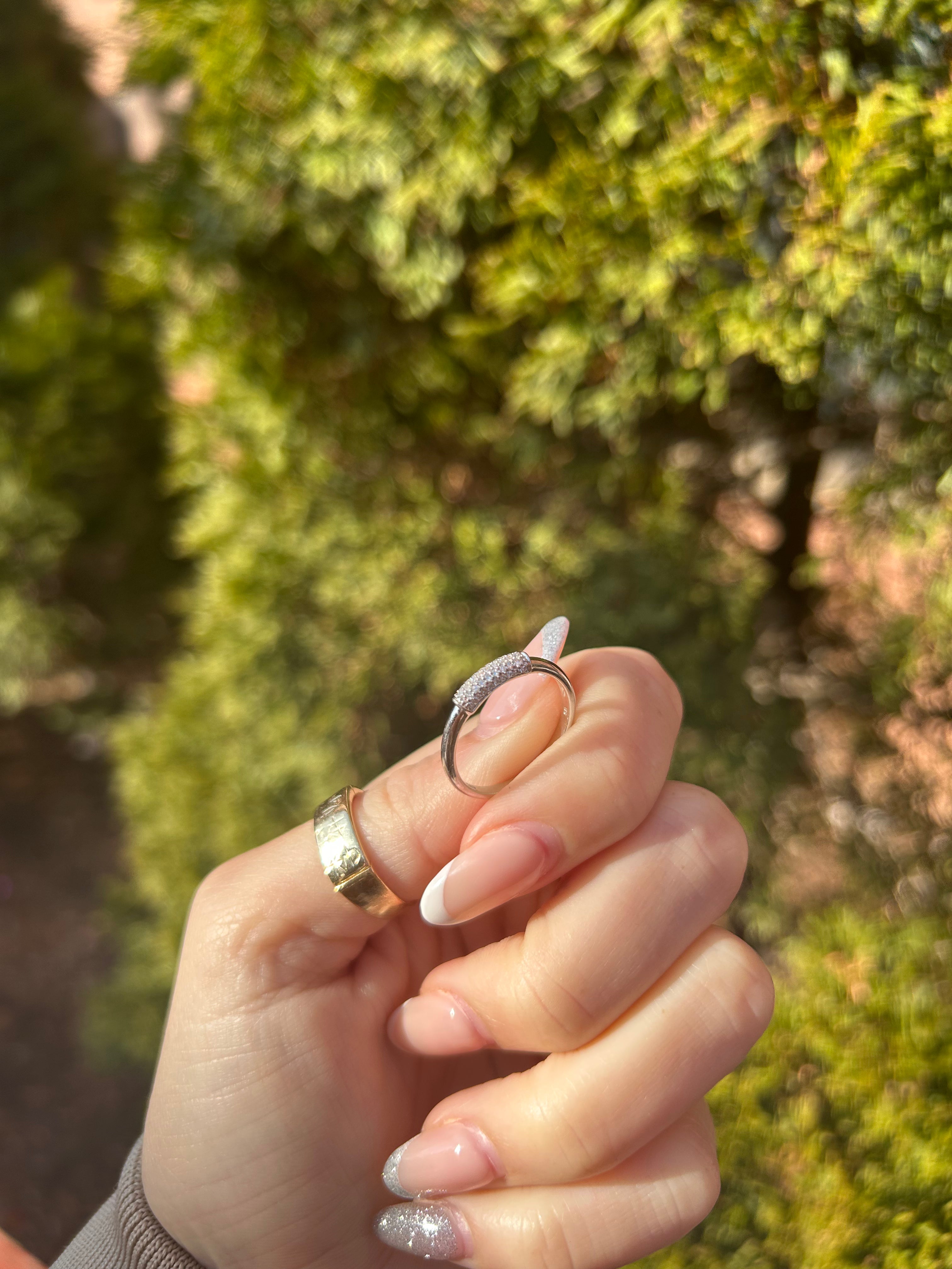 White Gold Diamond Band
