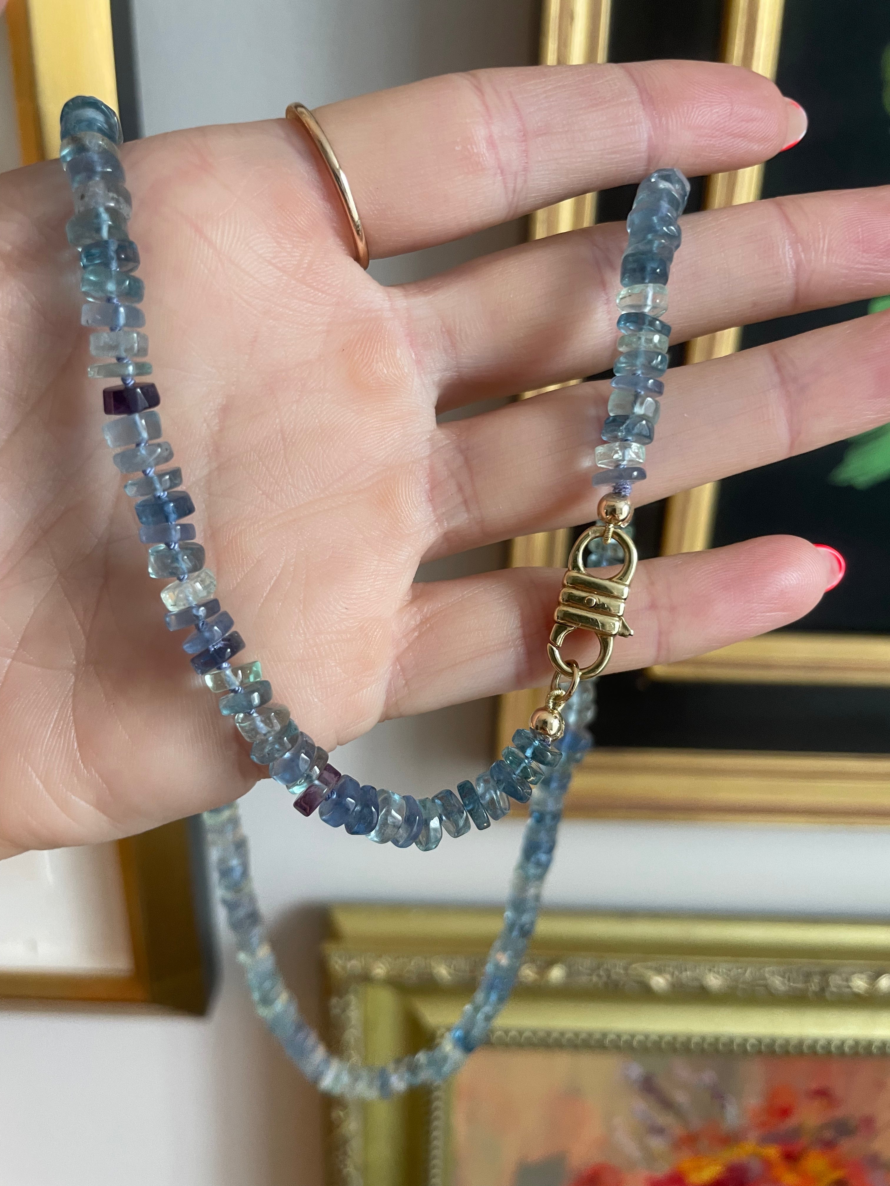 Fluorite Lavender Necklace