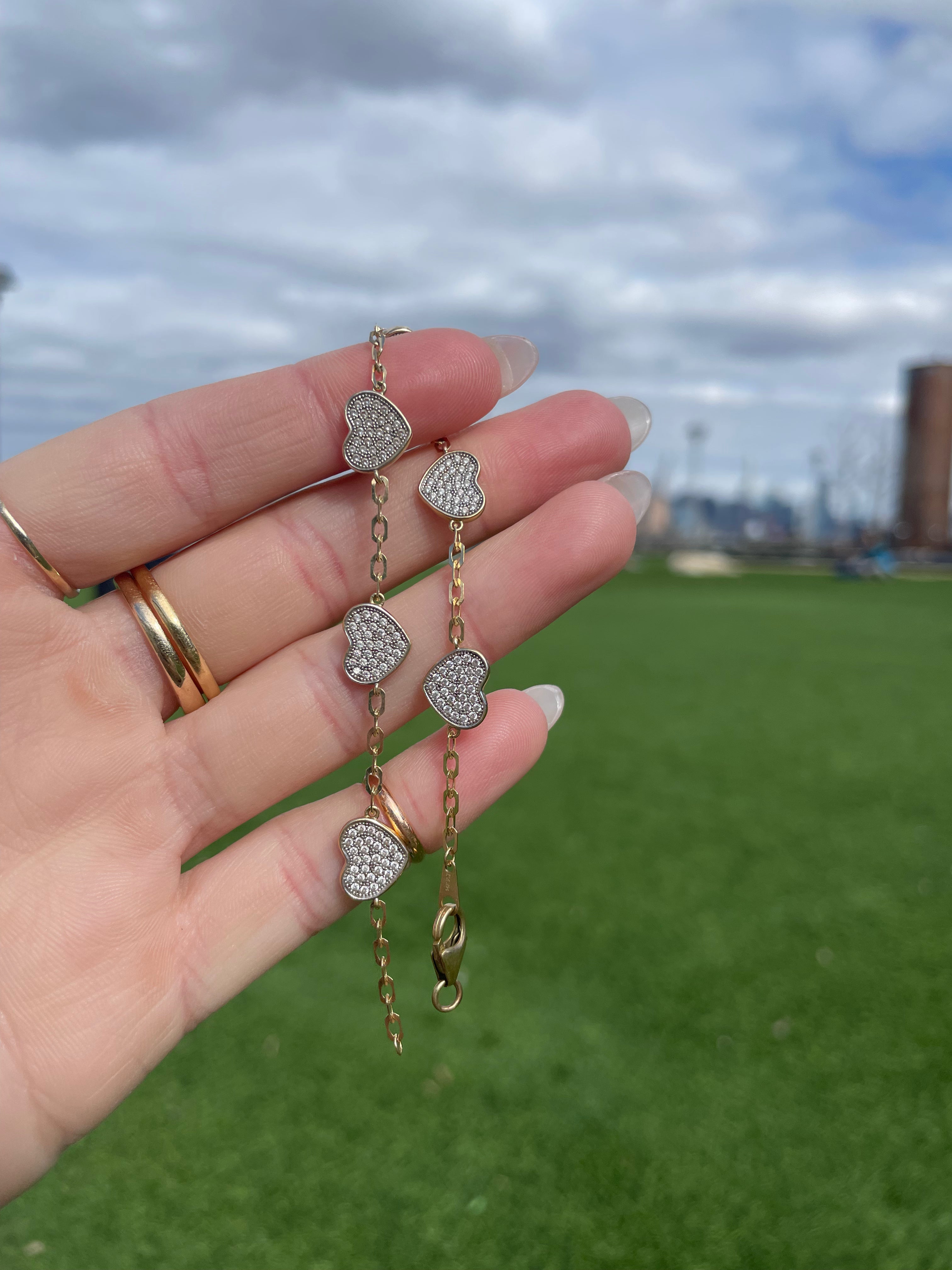 Diamond Heart Bracelet