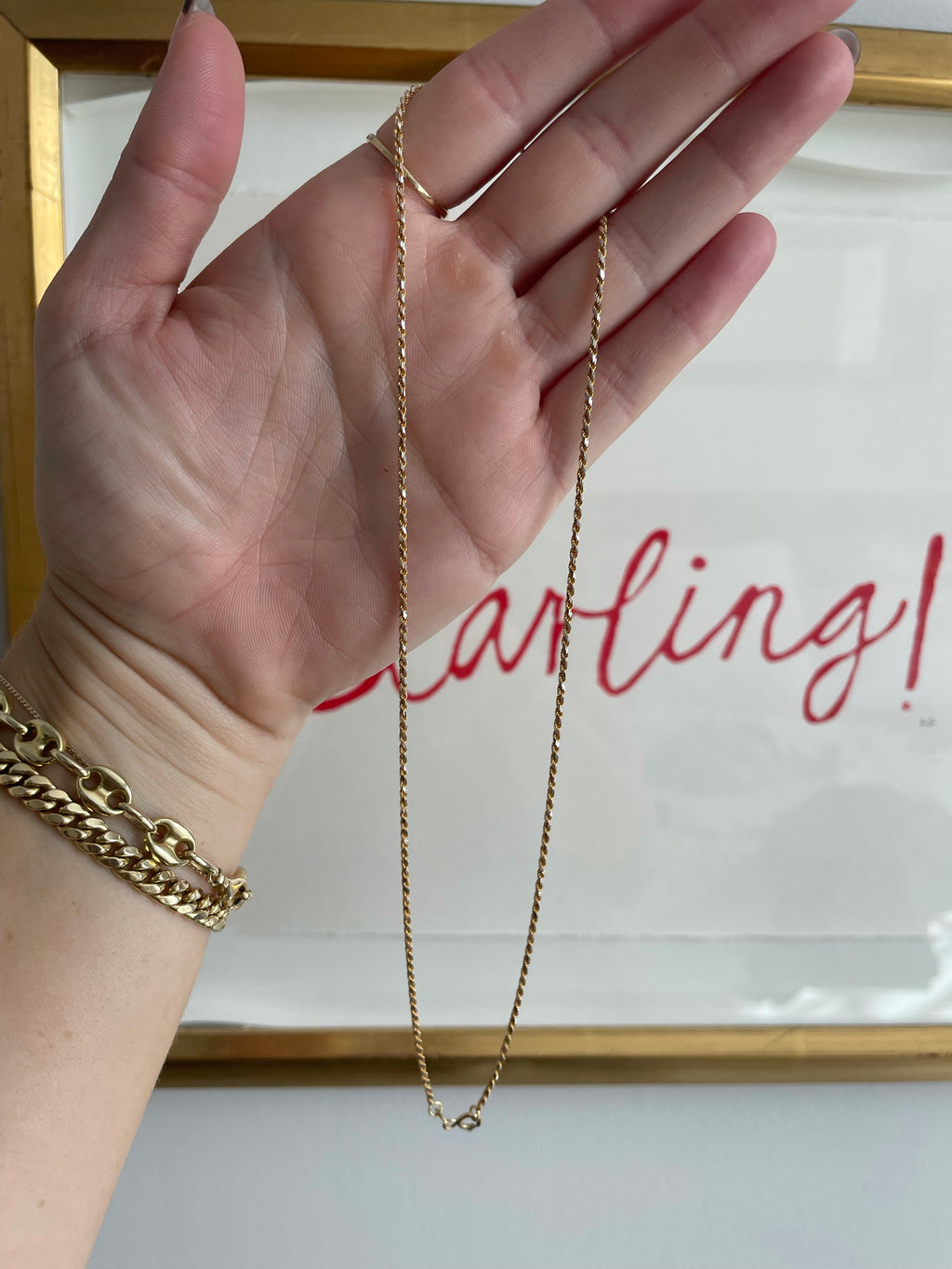 Diamond Cut Vintage Rope Chain