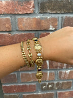 Vintage Lady Fatima Gemstone Bracelet