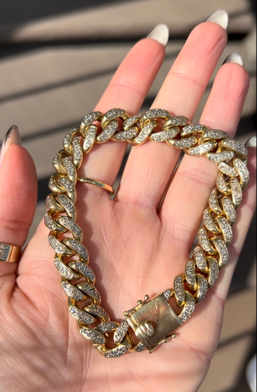 Diamond Curb Bracelet