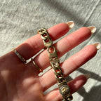 Diamond Lion Curb Bracelet