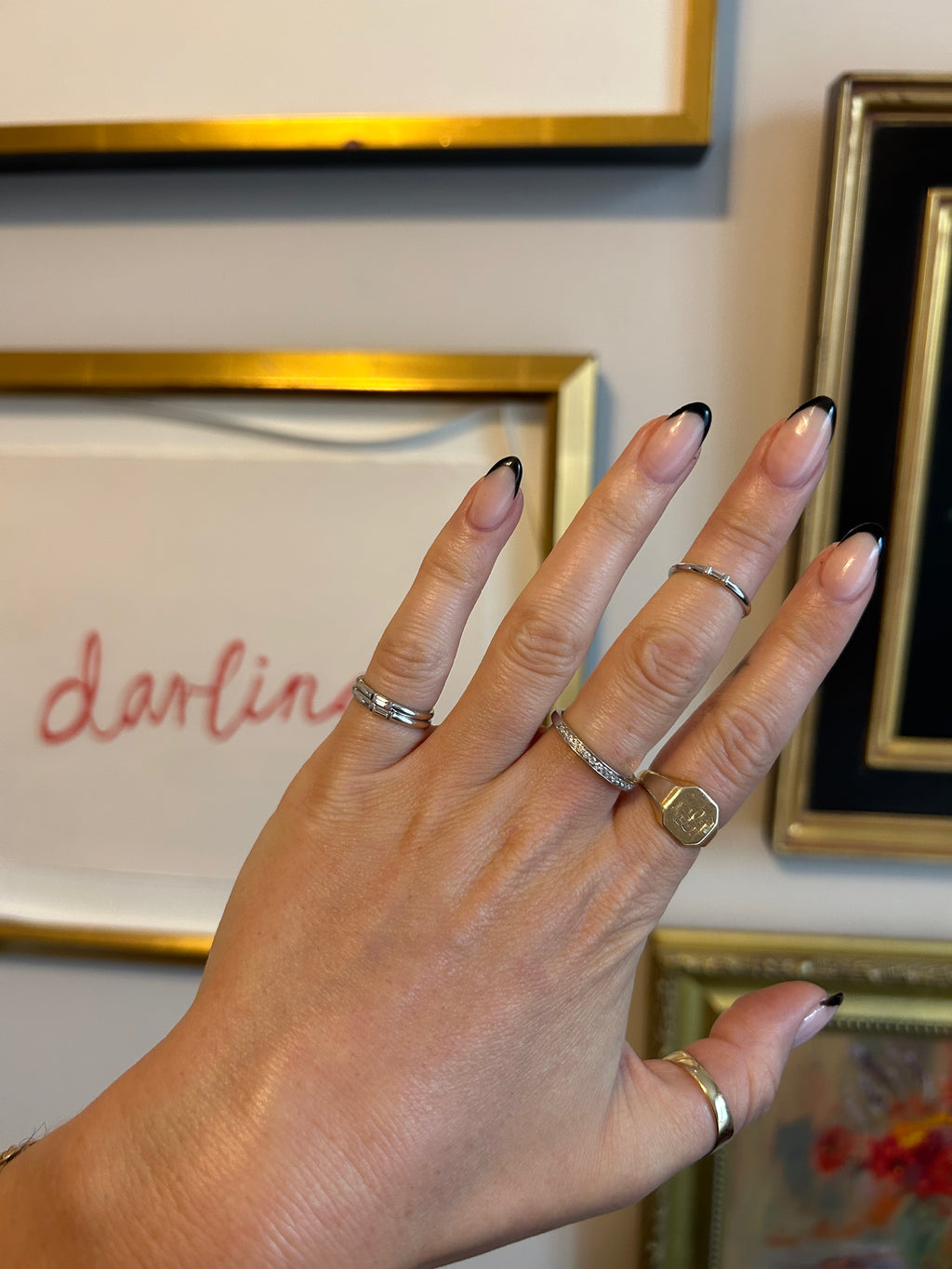 Dainty Diamond Pinky Ring