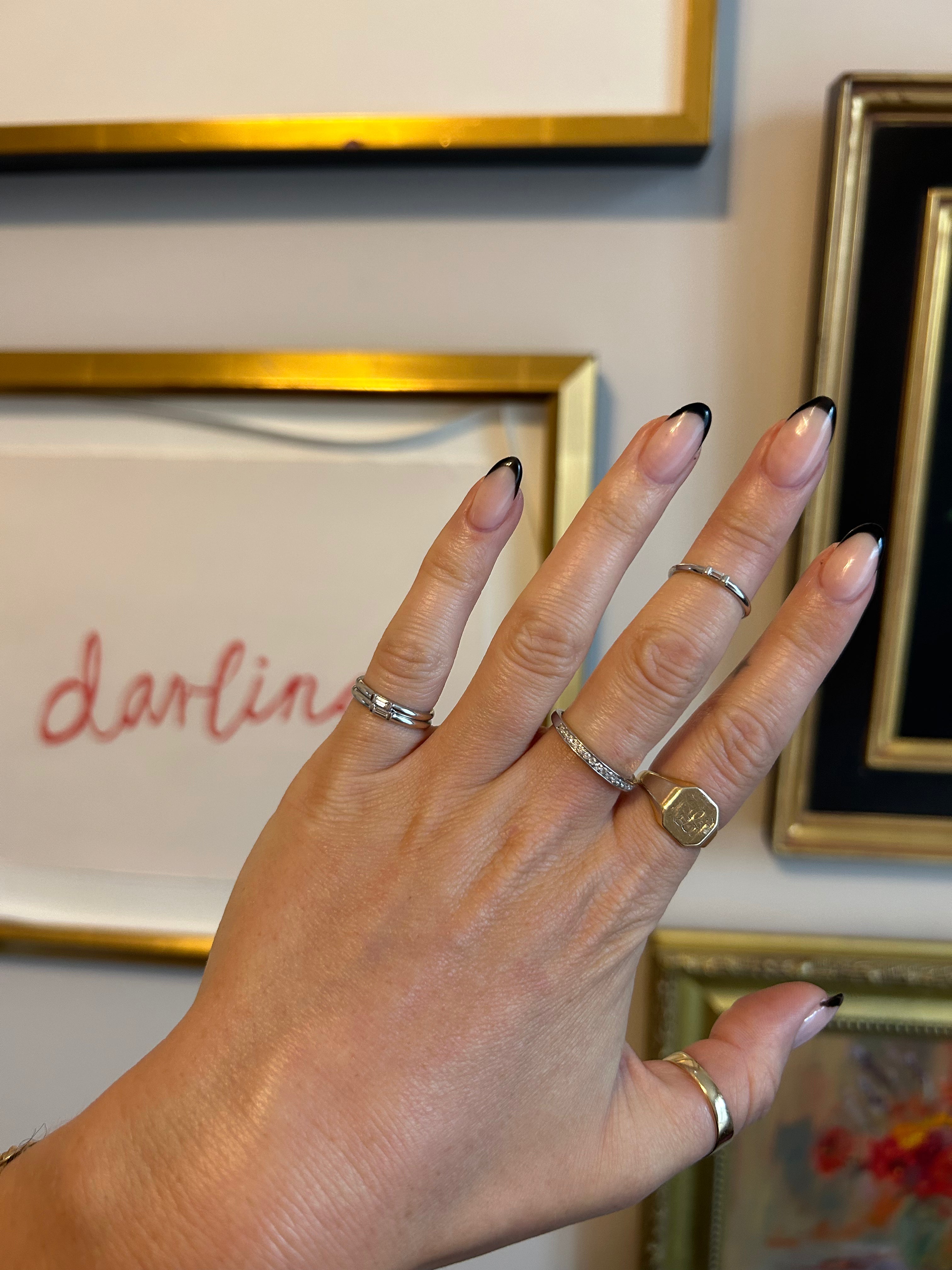 Dainty Diamond Pinky Ring