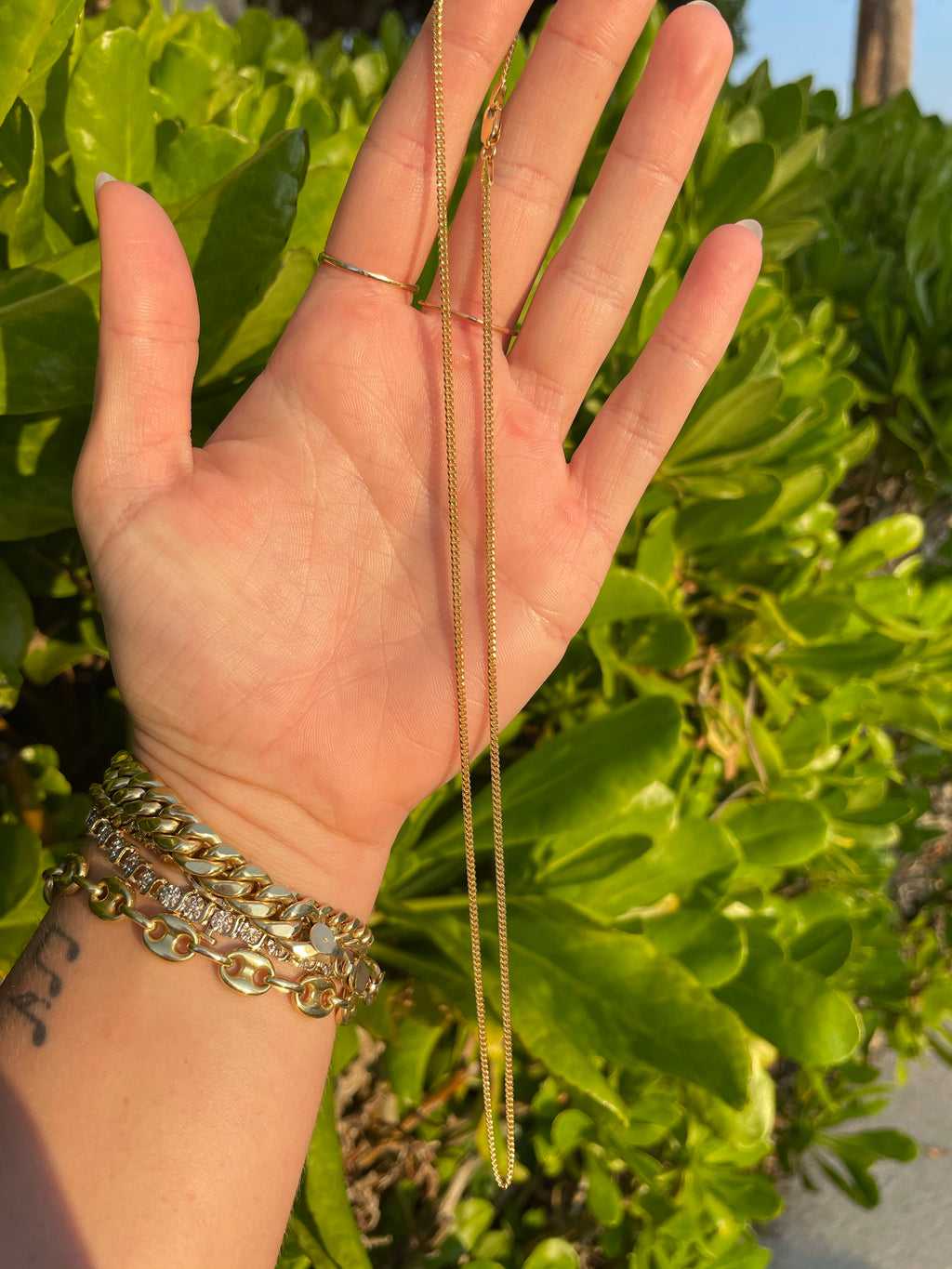 Dainty Miami curb chain