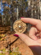 Vintage Cancer Pendant