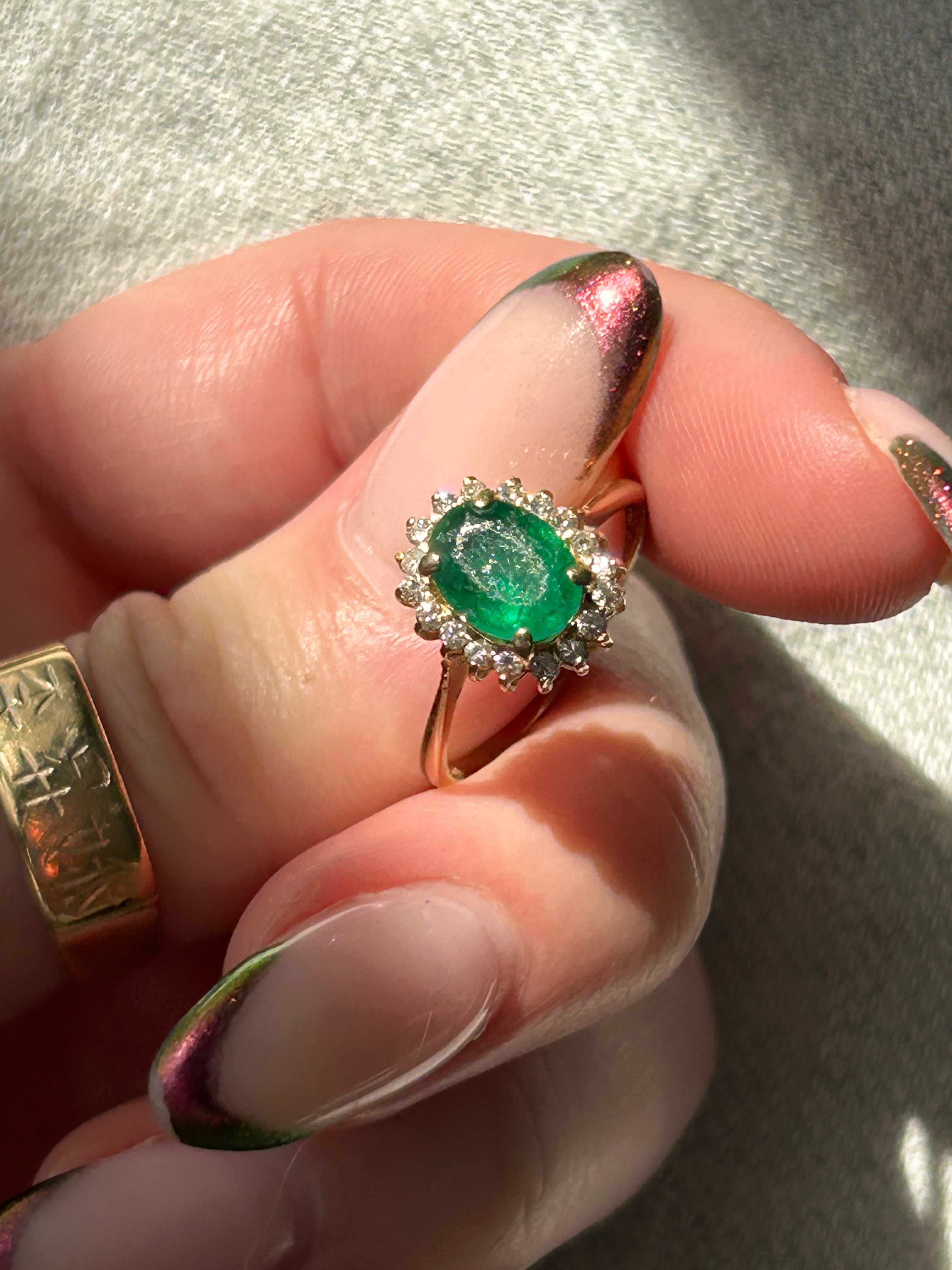 Emerald Diamond Ring