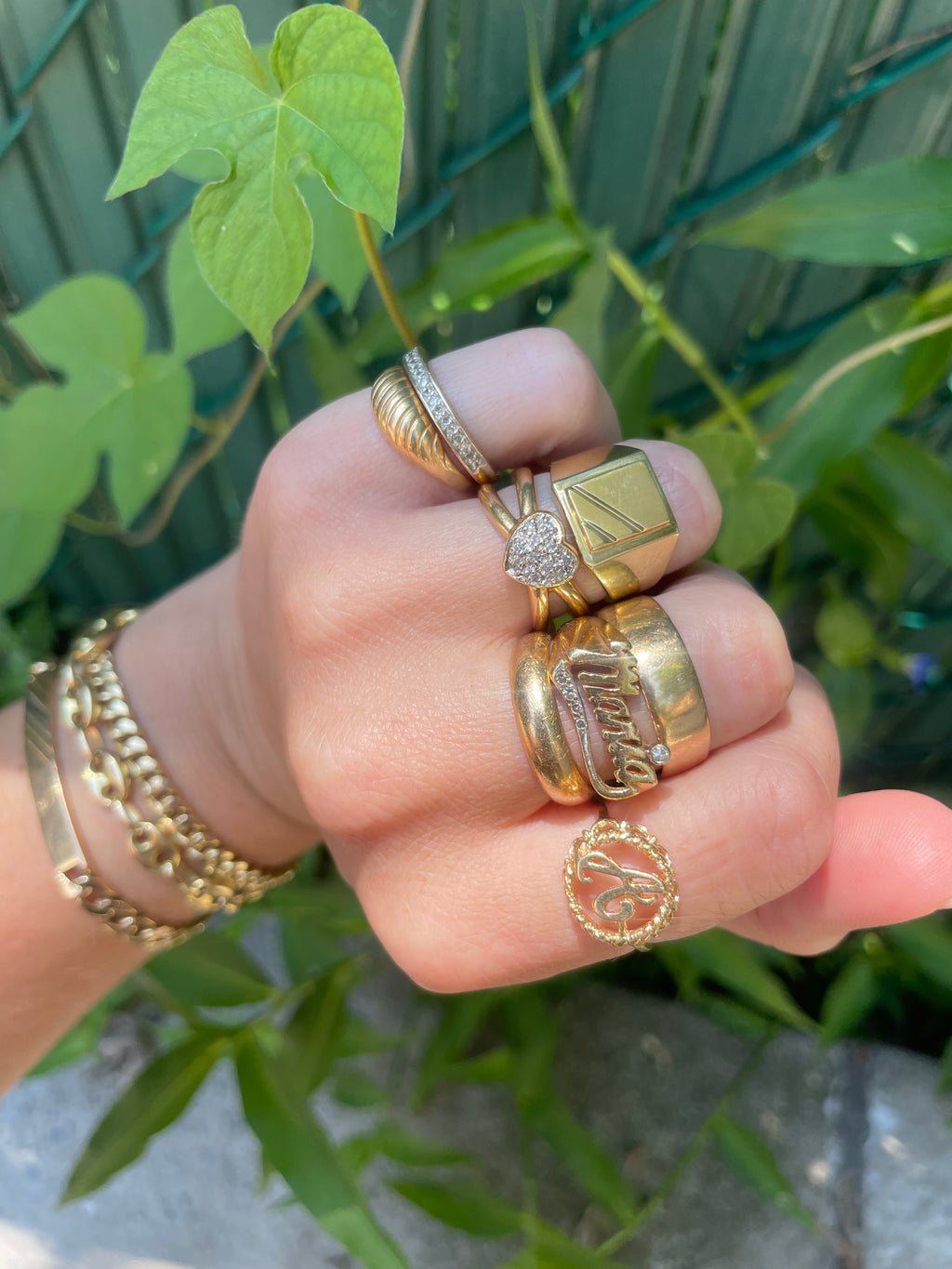 Vintage Croissant Ring