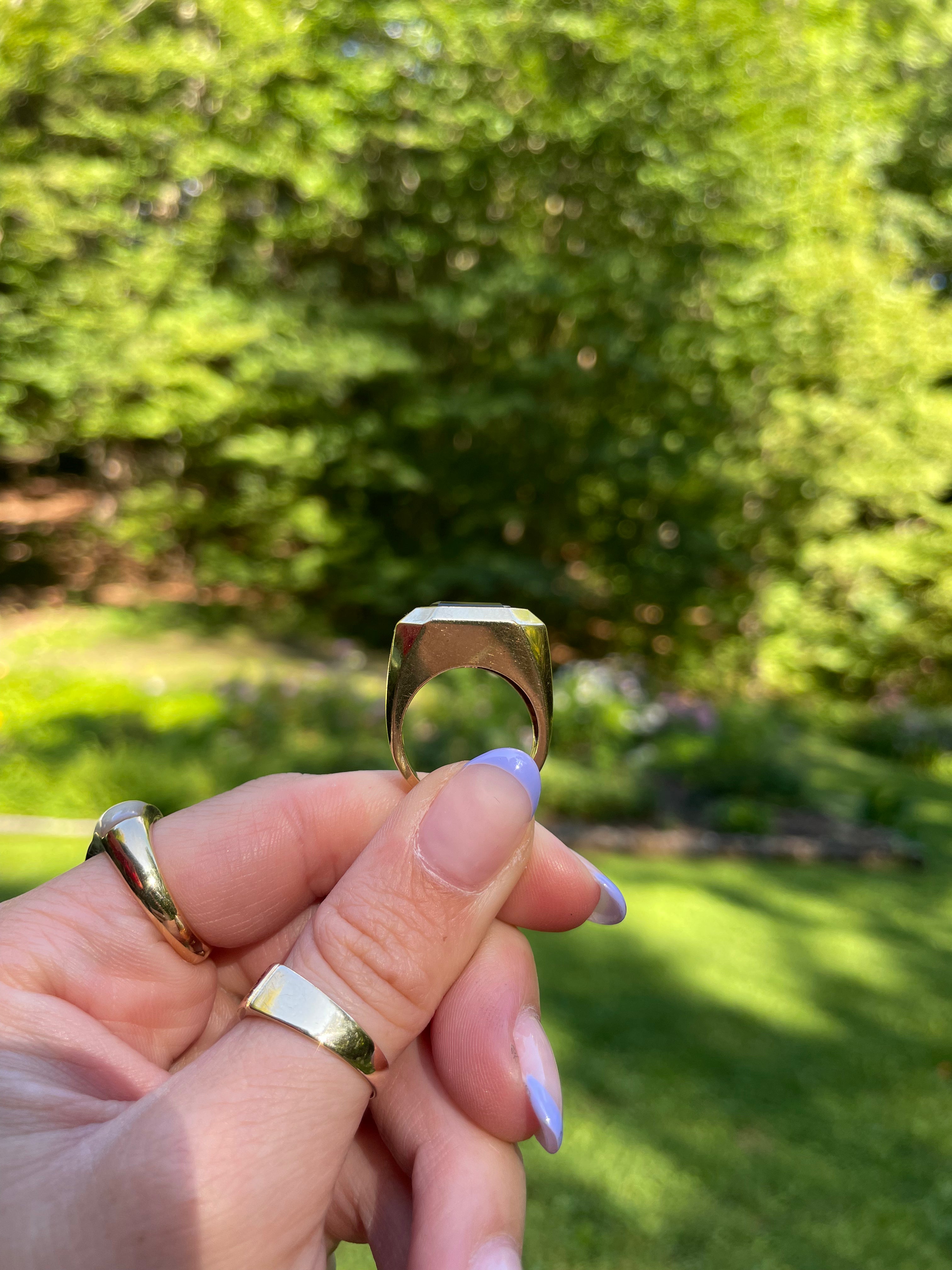 Square Amethyst Ring