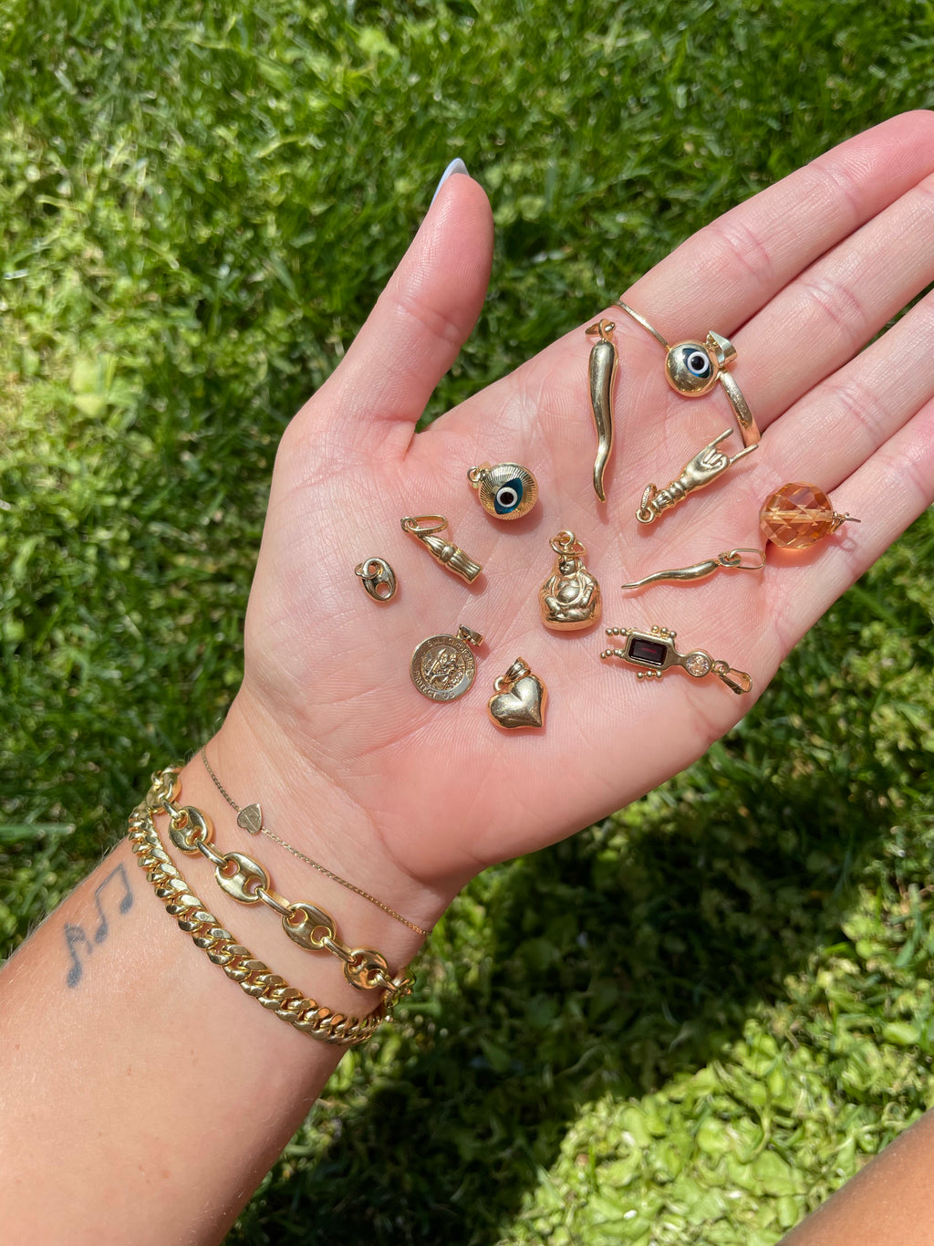 Vintage evil eye charm