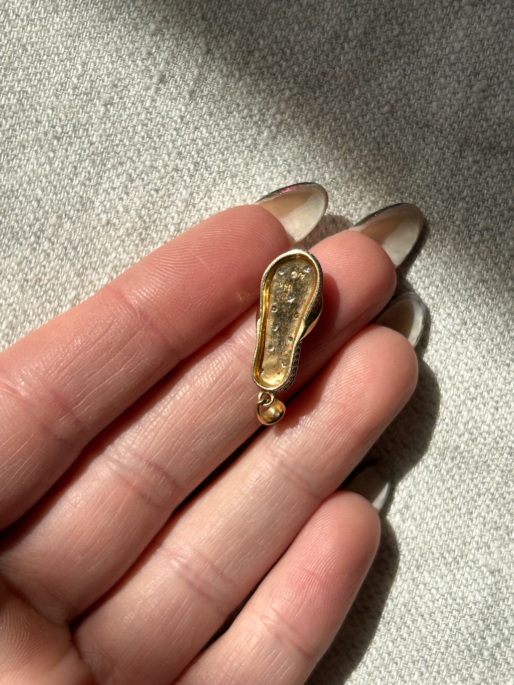 Diamond Sandal Charm