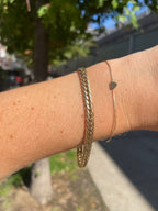 Fishtail Solid Curb Bracelet