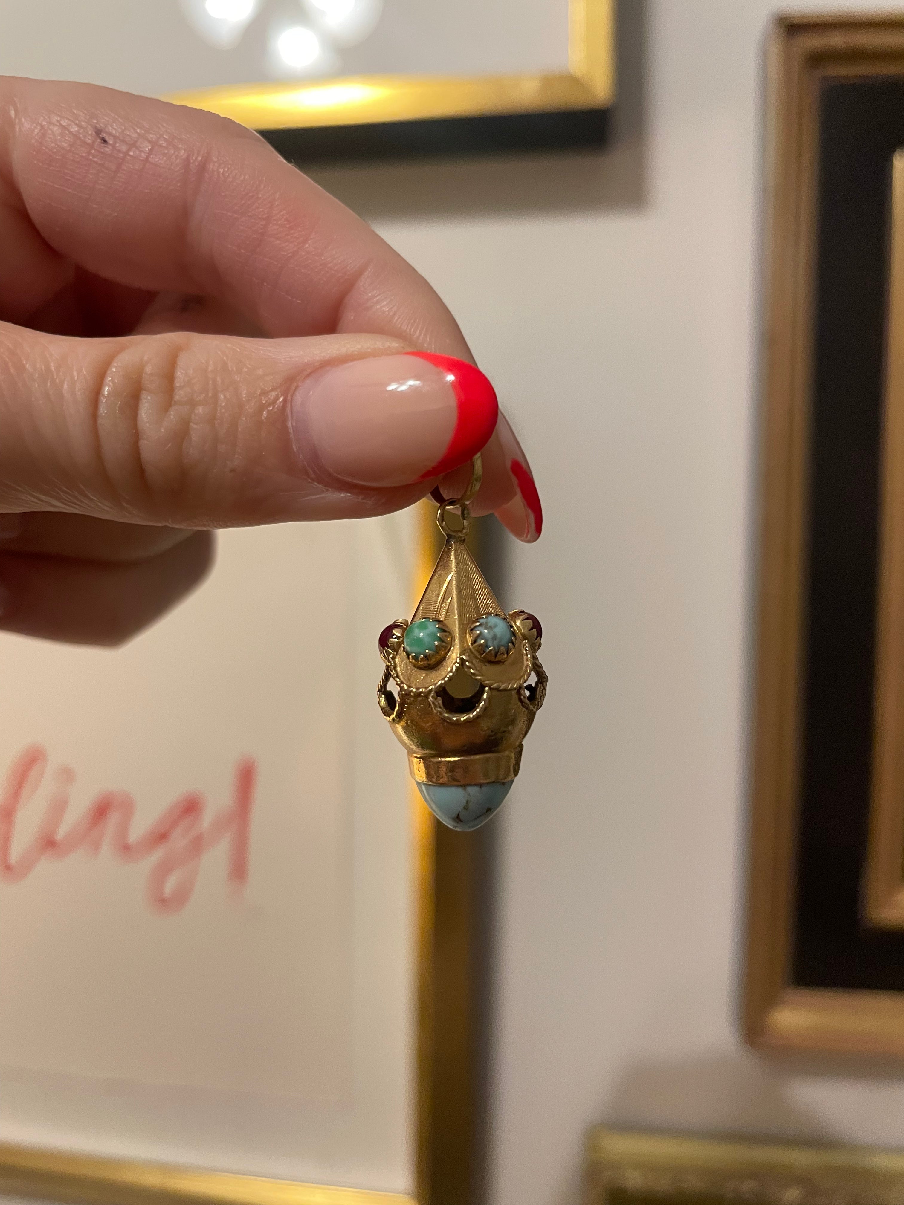 Turquoise Drop Talisman