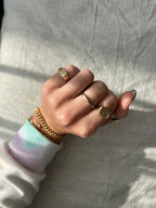 White Gold Donut Band