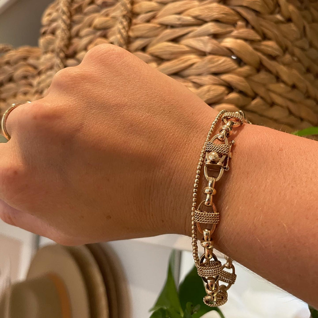 7.5” Vintage solid bracelet