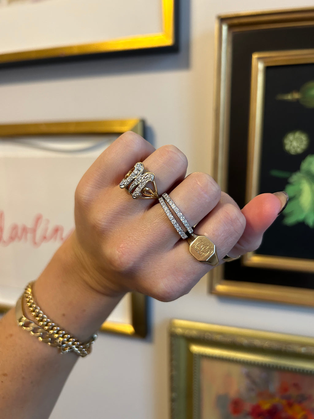 Half Eternity Diamond Band