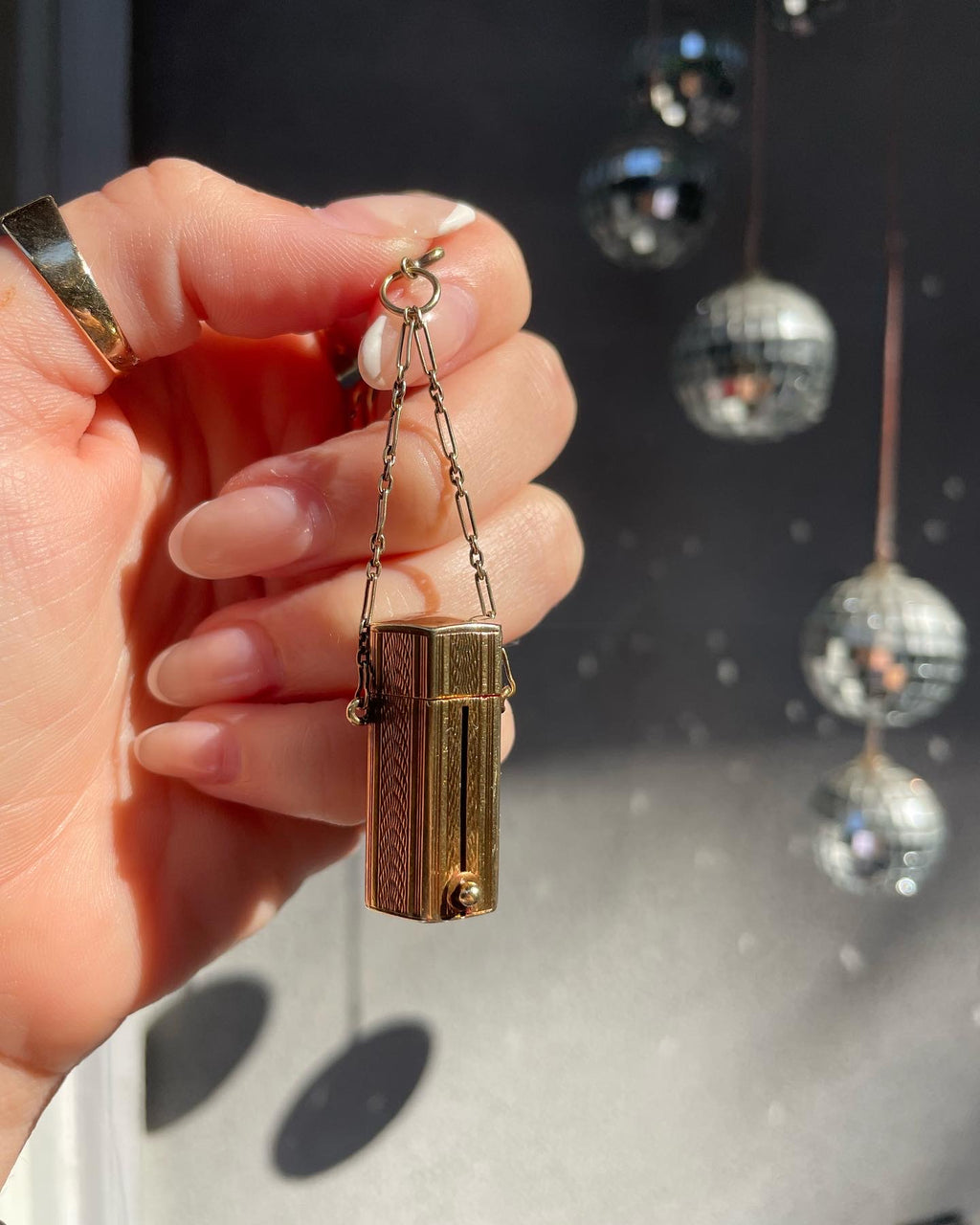 Antique Lipstick Stash Box