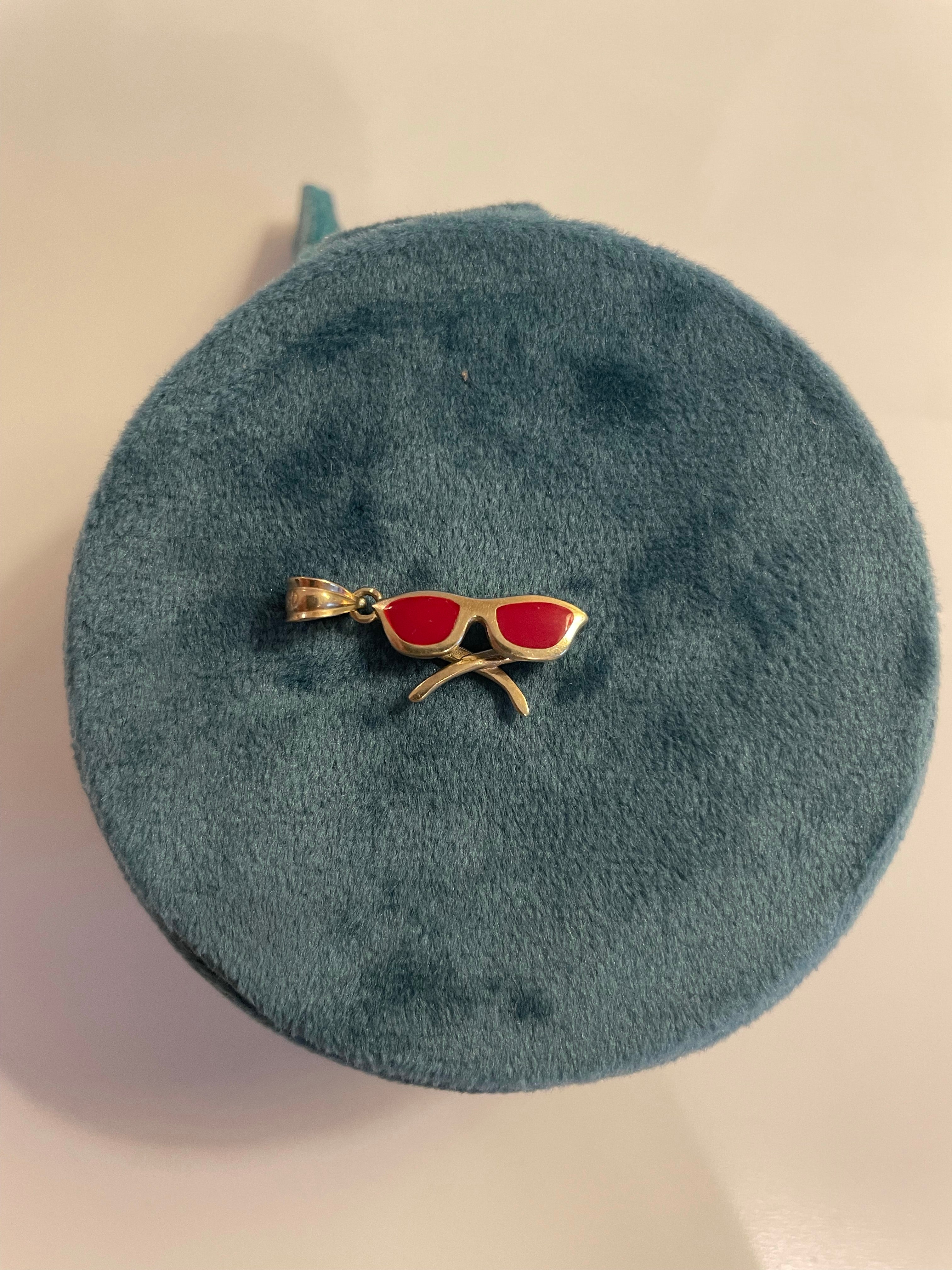 Vintage Red Shade Charm