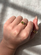 Peridot Heart Ring