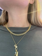 Chunky puffy Miami curb chain choker