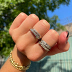 Vintage Dainty Diamond Stacker