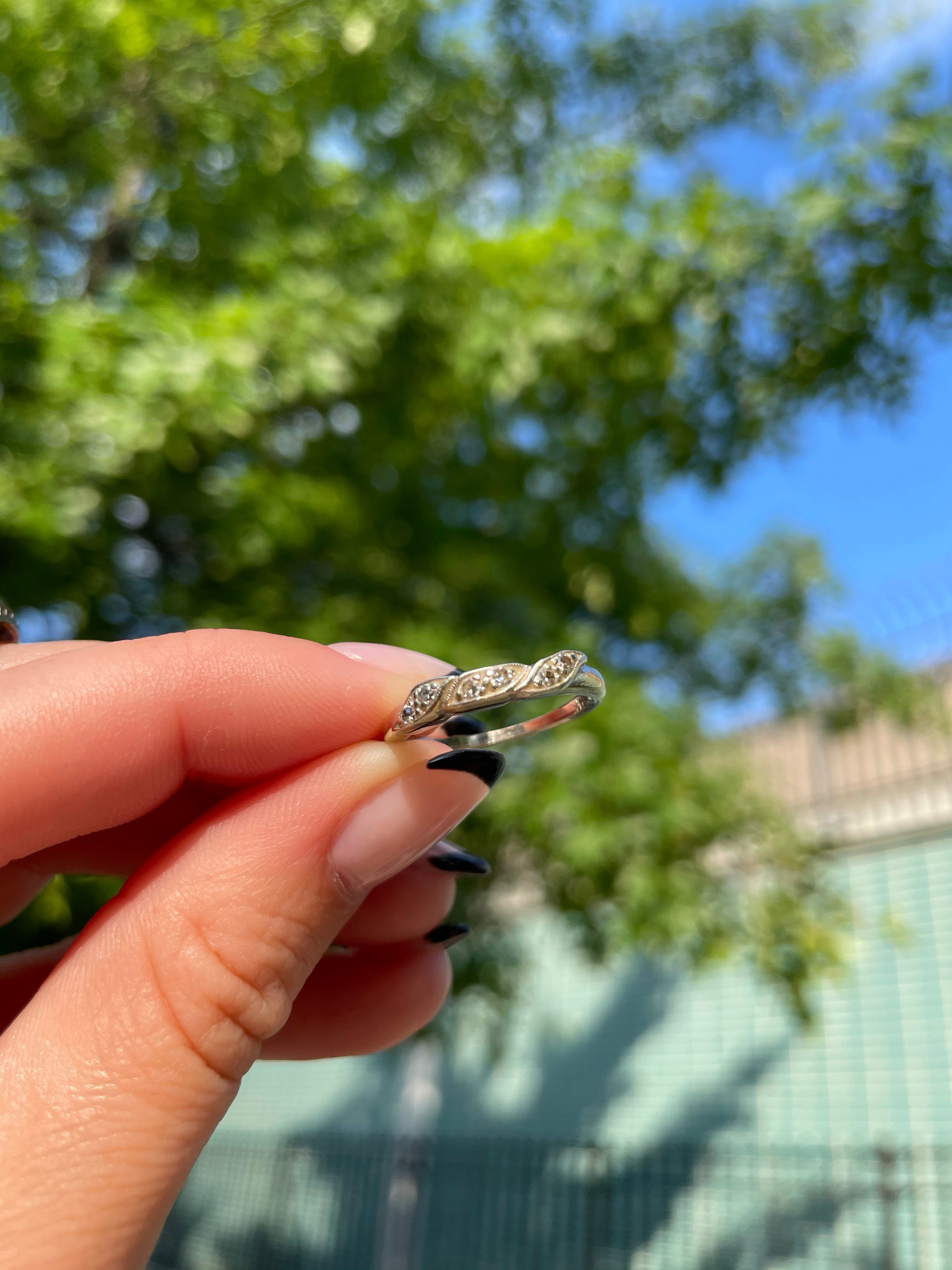 Vintage Old Mine Diamond Ring