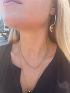 17” Vintage layered ball chain