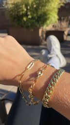 Paperclip chain bracelet