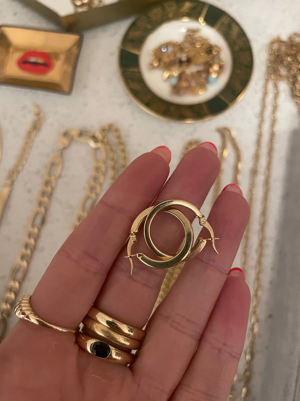 Chunky Mini Square Hoops